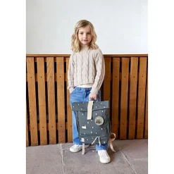 Mini Rolltop Rugzak | Happy Prints Midnight Blue