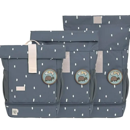 Mini Rolltop Rugzak | Happy Prints Midnight Blue