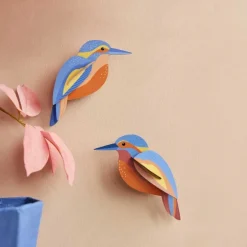 Muurdecoratie Wall Art Garden Birds - Kingfishers