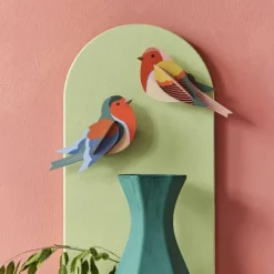 Muurdecoratie Wall Art Garden Birds - Robins