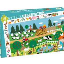 Observatiepuzzel De Boerderij - 35 stukjes + poster