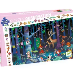 Observatiepuzzel Het betoverende bos - 100 stukjes + poster