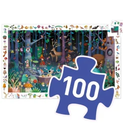 Observatiepuzzel Het betoverende bos - 100 stukjes + poster
