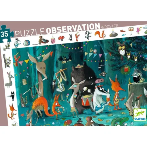 Observatiepuzzel Het Orkest - 35 stukjes + poster