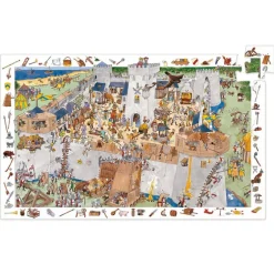 Observatiepuzzel Het versterkte kasteel - 100 stukjes + poster