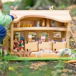 Ostheimer Houten Dier | Varken Gevlekt Kop Hoog