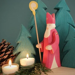 Ostheimer Houten Figuur | Sinterklaas Met Staf Ii