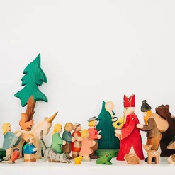 Ostheimer Houten Figuur | Sinterklaas Met Staf Ii