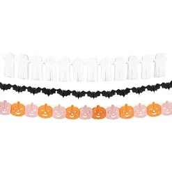 Papieren Slingers Tissue Paper Halloween Garlands - Set Van 3