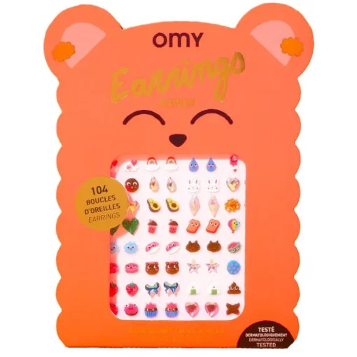 Plakoorbellen Body Art Earrings Kawaii - set van 104