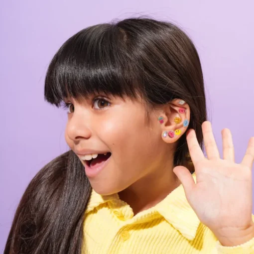 Plakoorbellen Body Art Earrings Kawaii - set van 104