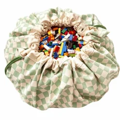 Play&Go 2 In 1 Opbergzak En Speelmat | Vichy Green