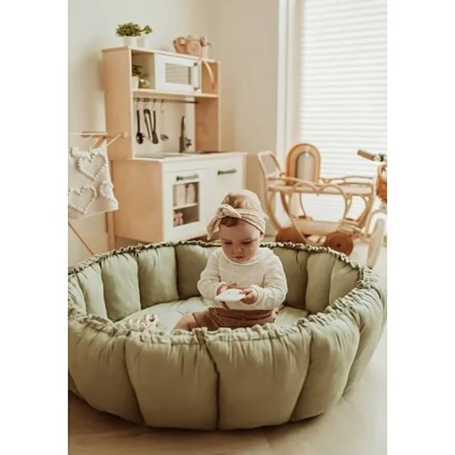 Play&Go Bloom Zachte Speeltapijt - Meadow Green