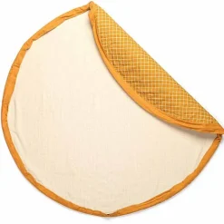 Play&Go Speelgoedzak | Organic Grid Mustard