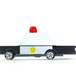 Police Car (F871) 8,9X4,1X3Cm, Wooden Diecast, In Giftbox, 3+