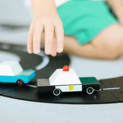 Police Car (F871) 8,9X4,1X3Cm, Wooden Diecast, In Giftbox, 3+