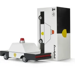Police Car (F871) 8,9X4,1X3Cm, Wooden Diecast, In Giftbox, 3+