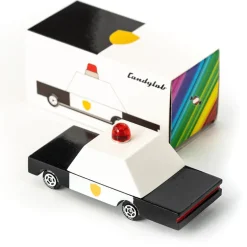 Police Car (F871) 8,9X4,1X3Cm, Wooden Diecast, In Giftbox, 3+