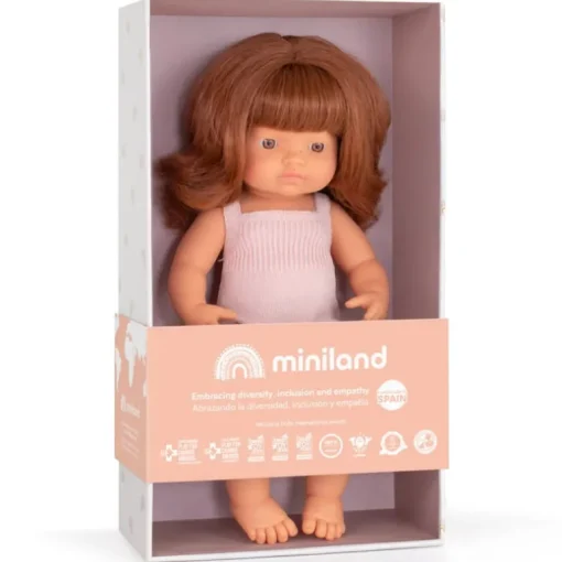 Pop Europees meisje met rood haar - 38 cm