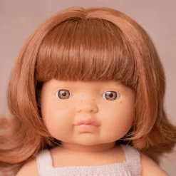 Pop Europees meisje met rood haar - 38 cm