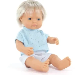 Pop My Friends & me Europese jongen met blond haar - 38 cm