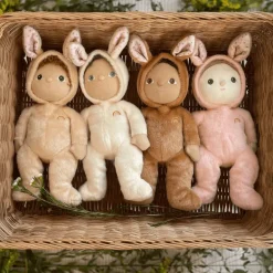 Popje Dinky Dinkum Dolls Basil Bunny Cream - 22 cm