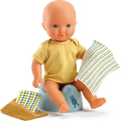 Poppenaccessoires potje met doekjes