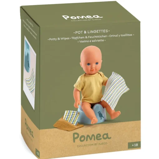 Poppenaccessoires potje met doekjes