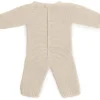 Poppenkledij Pyjama Gebreid Linnenkleur - 38 cm