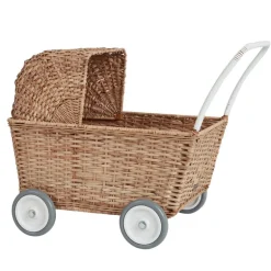 Poppenwagen - Rattan Strolley Natural