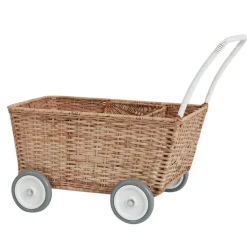 Poppenwagen - Rattan Strolley Natural