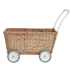 Poppenwagen - Rattan Strolley Natural