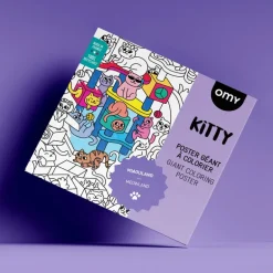 Poster om in te kleuren - Kitty