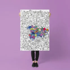 Poster om in te kleuren - Kitty
