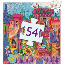 Puzzel in silhouetdoos Château féerique - 54 stukjes