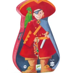 Puzzel in silhouetdoos De piraat en zijn schat - 36 stukjes