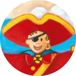 Puzzel in silhouetdoos De piraat en zijn schat - 36 stukjes
