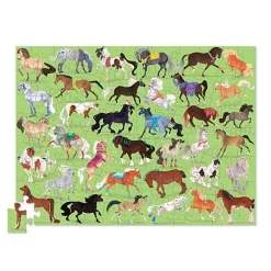 Puzzel In Tonnetje 36 Paarden - 100 Stukjes