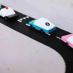 Racer Blue #8 (F830) 8,9X4,1X3Cm, Wooden Diecast, Magnetic, In