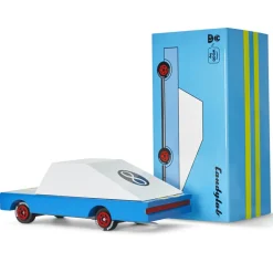 Racer Blue #8 (F830) 8,9X4,1X3Cm, Wooden Diecast, Magnetic, In