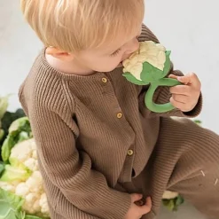 Rammelaar En Bijtspeeltje | Cauliflower Rattle Toy