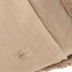 Rechthoekig Kussen Landscape Fringes Cushion Sesame