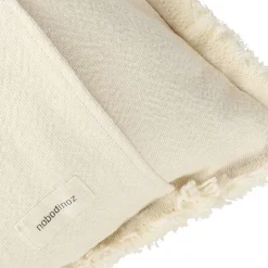 Rechthoekig Kussen Landscape Fringes Cushion Natural