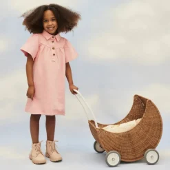Rotan Poppenwagen - Moon Strolley Naturel