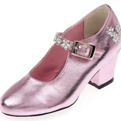 Roze Metallic Schoentjes Met Hoge Hak - Madeleine