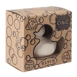 Rubberen Badeendje | Elvis Small Duck Monochrome White
