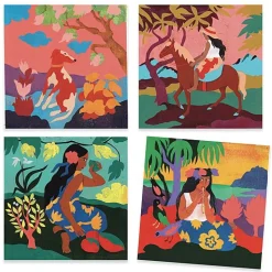 Schilderset Geïnspireerd Door Polynesië