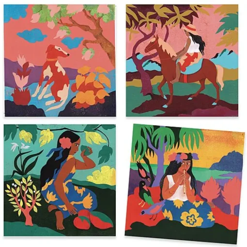 Schilderset Geïnspireerd Door Polynesië