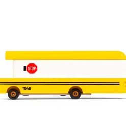 School Bus (T548) 13,3X4,1X4,6Cm, Wooden Diecast, In Giftbox,