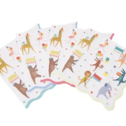 Servetten Animal Parade Large Napkins - set van 16